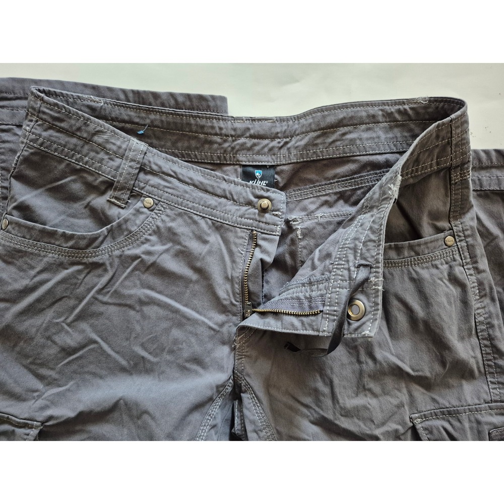 Kuhl Womens Cargo Pants Size 6 Reg Gray Convertible Outdoor Hiking Utility - Picture 4 of 7
